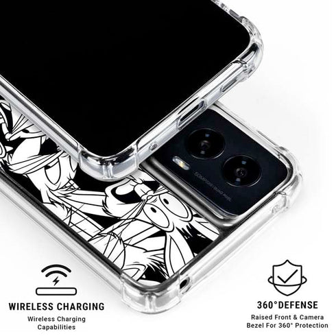 Looney Tunes Bugs Bunny Super Sized Pattern Moto G Power 5G (2024) Clear Case