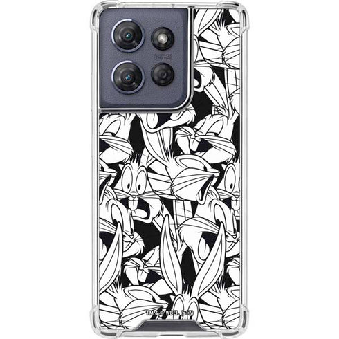 Looney Tunes Bugs Bunny Super Sized Pattern Moto G Power 5G (2025) Clear Case