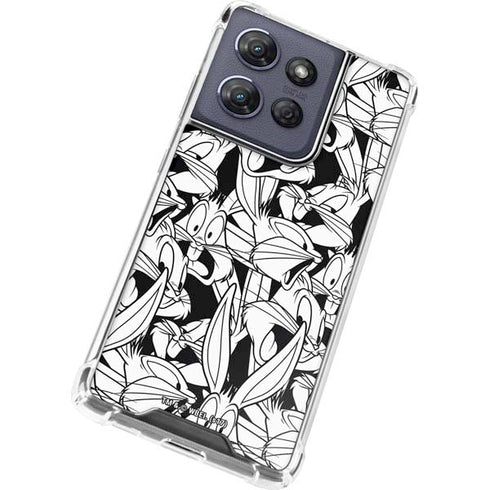Looney Tunes Bugs Bunny Super Sized Pattern Moto G Power 5G (2025) Clear Case