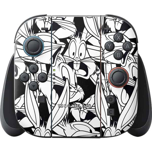 Looney Tunes Bugs Bunny Super Sized Pattern Nintendo Skins