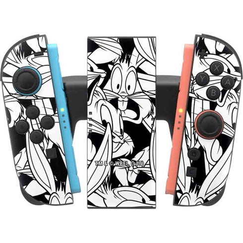 Looney Tunes Bugs Bunny Super Sized Pattern Nintendo Switch 2 (2025) Joy-Con Controller Skin