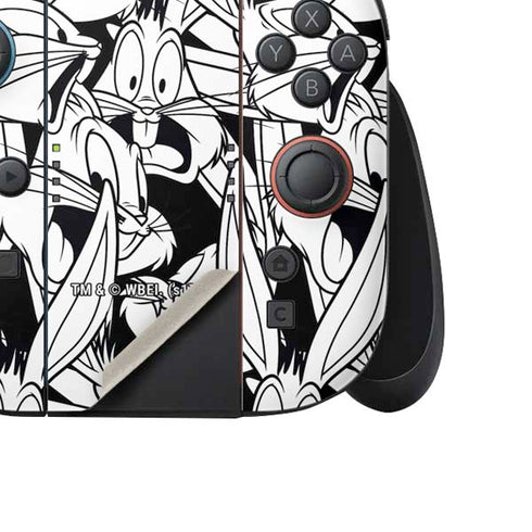 Looney Tunes Bugs Bunny Super Sized Pattern Nintendo Switch 2 (2025) Joy-Con Controller Skin