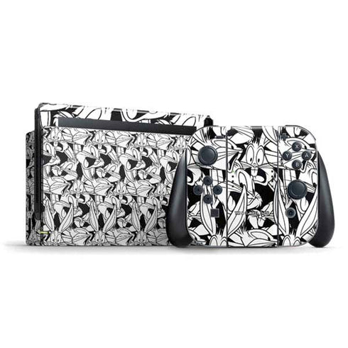 Looney Tunes Bugs Bunny Super Sized Pattern Nintendo Skins