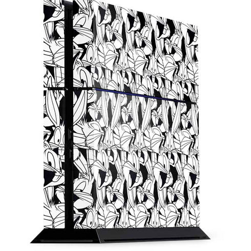 Looney Tunes Bugs Bunny Super Sized Pattern PlayStation PS4 Skins