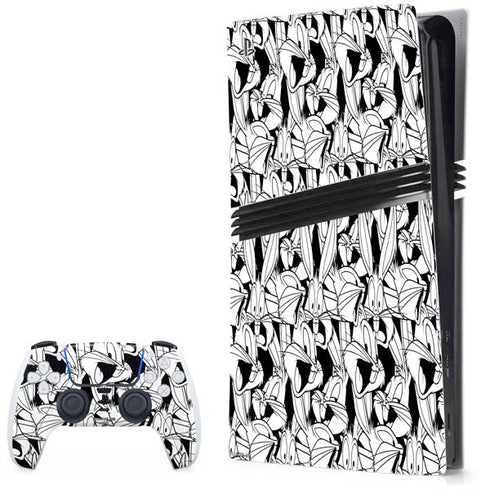 Looney Tunes Bugs Bunny Super Sized Pattern PlayStation PS5 Skins