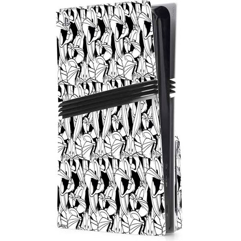 Looney Tunes Bugs Bunny Super Sized Pattern PS5 Pro Disk Console Skin