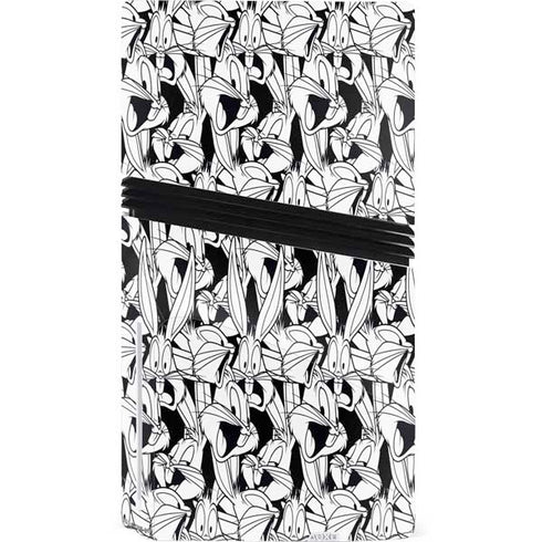 Looney Tunes Bugs Bunny Super Sized Pattern PS5 Pro Disk Console Skin