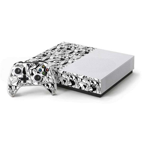 Looney Tunes Bugs Bunny Super Sized Pattern Xbox One S All-Digital Edition Bundle Skin