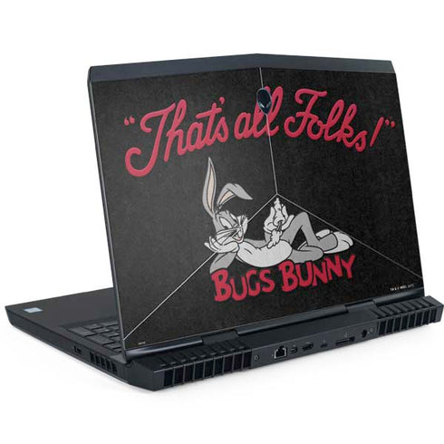 Looney Tunes Bugs Bunny Thats All Folks Dell Alienware Skin