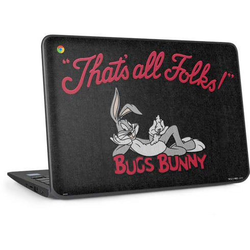 Looney Tunes Bugs Bunny Thats All Folks HP Chromebook Skin