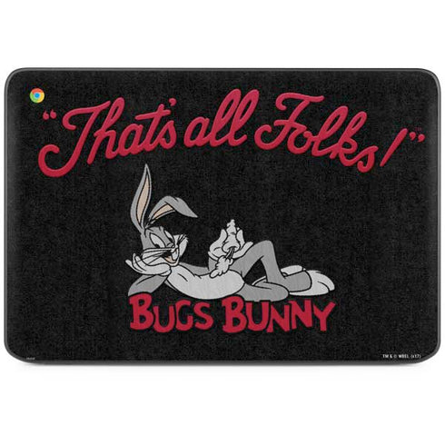 Looney Tunes Bugs Bunny Thats All Folks HP Chromebook Skin