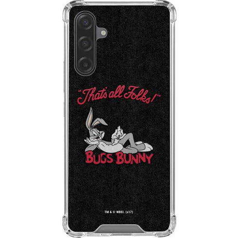 Looney Tunes Bugs Bunny Thats All Folks Galaxy A17 Clear Case