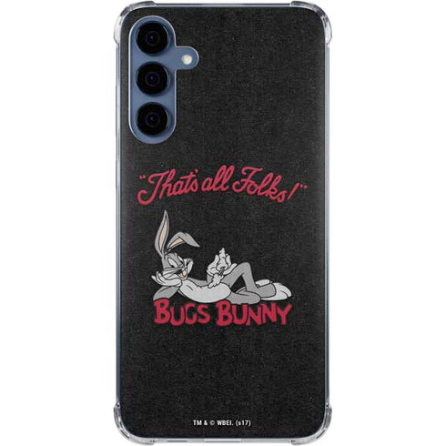 Looney Tunes Bugs Bunny Thats All Folks Galaxy A55 5G Clear Case