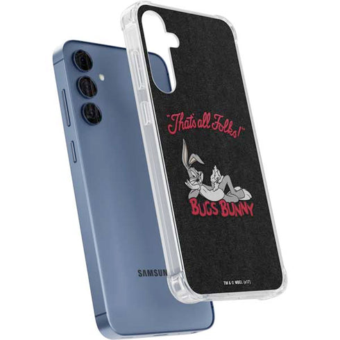 Looney Tunes Bugs Bunny Thats All Folks Galaxy A55 5G Clear Case