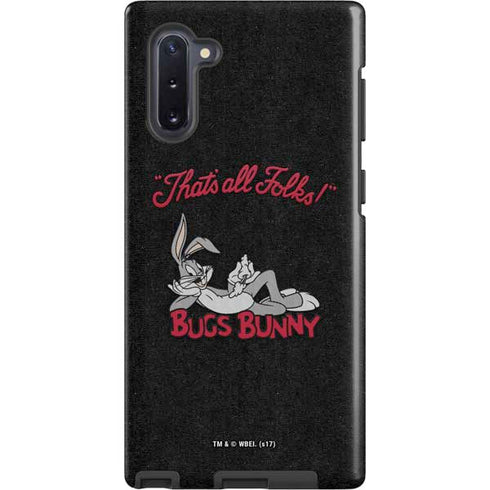 Looney Tunes Bugs Bunny Thats All Folks Galaxy Cases