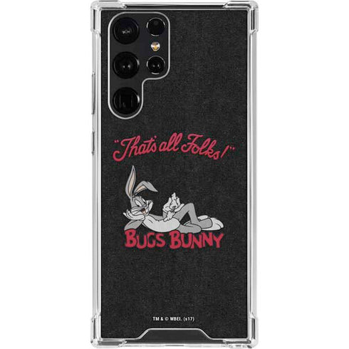 Looney Tunes Bugs Bunny Thats All Folks Galaxy S23 Ultra Clear Case