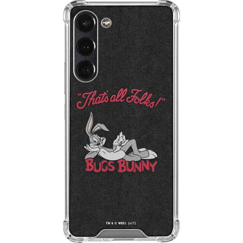 Looney Tunes Bugs Bunny Thats All Folks Galaxy S24 FE Clear Case
