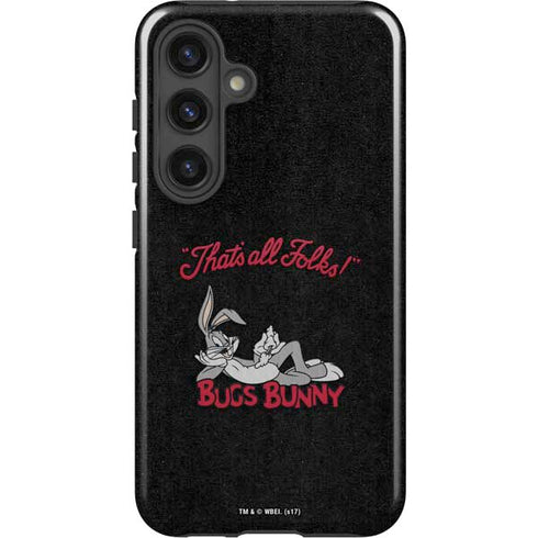 Looney Tunes Bugs Bunny Thats All Folks Galaxy S25 Plus Impact Case
