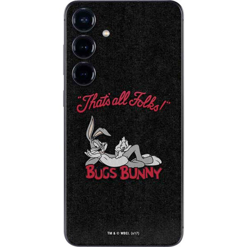 Looney Tunes Bugs Bunny Thats All Folks Galaxy S25 Plus Skin