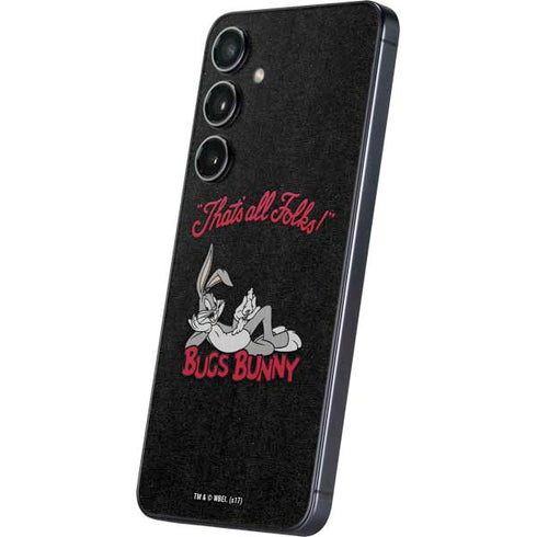 Looney Tunes Bugs Bunny Thats All Folks Galaxy S25 Plus Skin