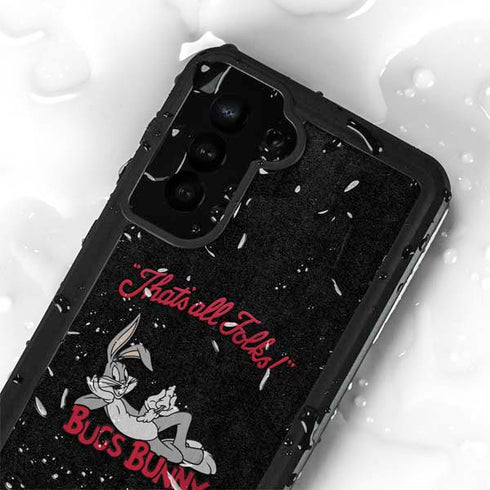 Looney Tunes Bugs Bunny Thats All Folks Galaxy S24 Plus Waterproof Case