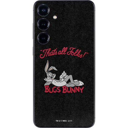 Looney Tunes Bugs Bunny Thats All Folks Galaxy S25 Skin