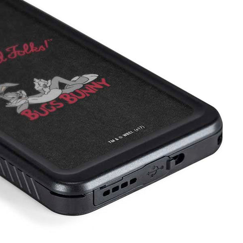 Looney Tunes Bugs Bunny Thats All Folks Galaxy S24 Waterproof Case