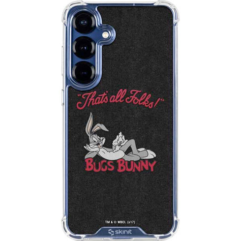 Looney Tunes Bugs Bunny Thats All Folks Galaxy S25 Plus Clear Case