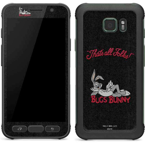 Looney Tunes Bugs Bunny Thats All Folks Galaxy S7 Active Skin
