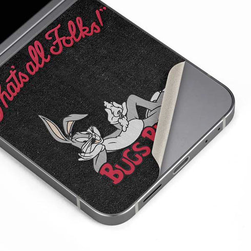 Looney Tunes Bugs Bunny Thats All Folks Galaxy Z Flip6 Skin