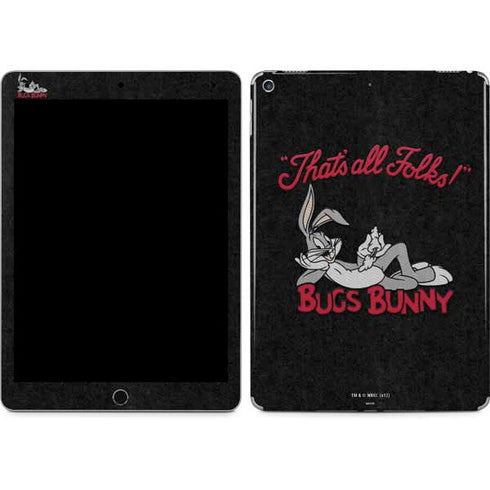 Looney Tunes Bugs Bunny Thats All Folks iPad Skins