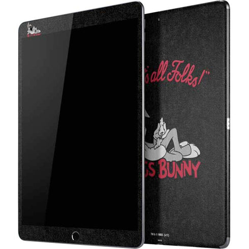 Looney Tunes Bugs Bunny Thats All Folks iPad Skins
