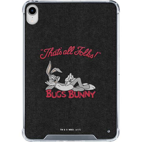 Looney Tunes Bugs Bunny Thats All Folks iPad 11th Gen (2025) Clear Case