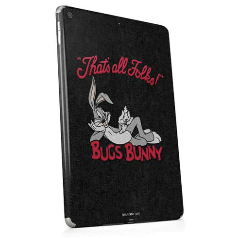 Looney Tunes Bugs Bunny Thats All Folks Apple iPad Skin