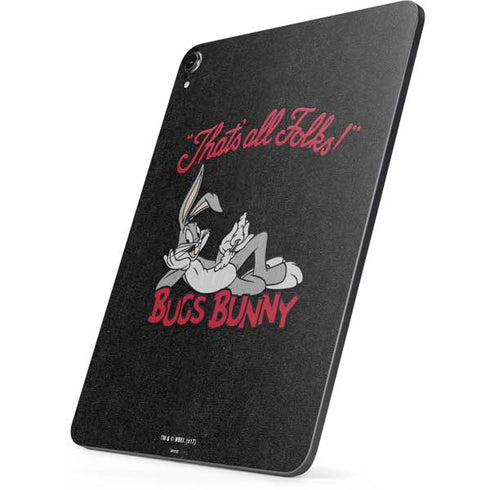 Looney Tunes Bugs Bunny Thats All Folks Apple iPad Pro Skin