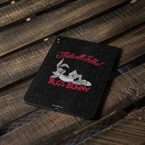 Looney Tunes Bugs Bunny Thats All Folks Apple iPad Pro Skin