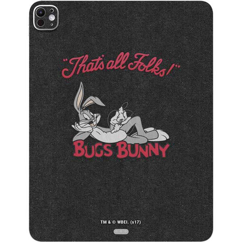 Looney Tunes Bugs Bunny Thats All Folks iPad Pro 13in M4 (2024) Skin