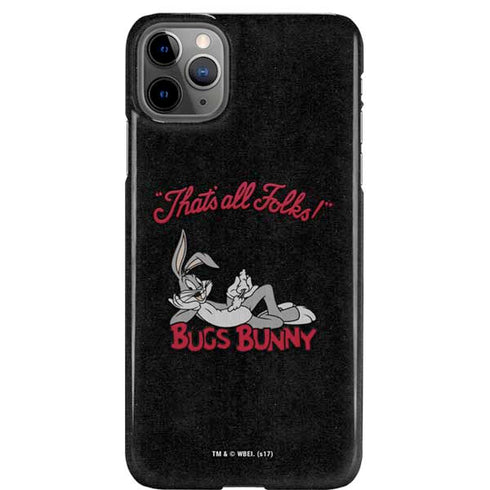 Looney Tunes Bugs Bunny Thats All Folks iPhone Cases