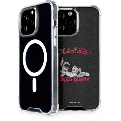 Looney Tunes Bugs Bunny Thats All Folks iPhone Cases