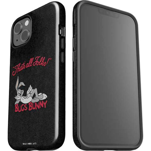Looney Tunes Bugs Bunny Thats All Folks iPhone 15 Impact Case