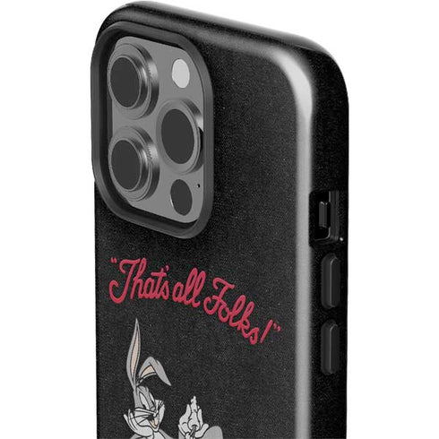 Looney Tunes Bugs Bunny Thats All Folks iPhone 15 Pro Impact Case