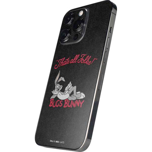 Looney Tunes Bugs Bunny Thats All Folks iPhone 15 Pro Max Skin