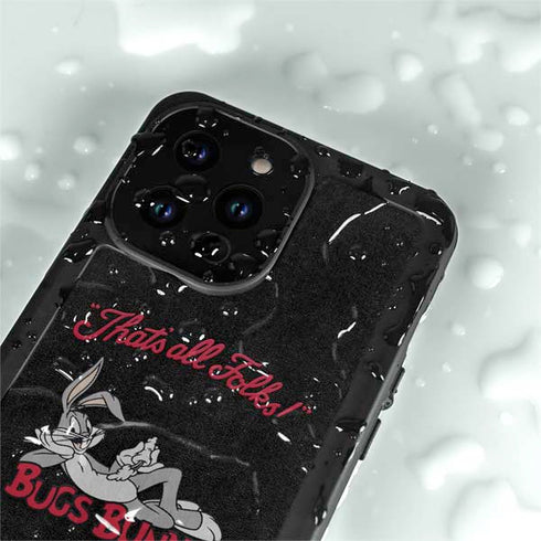 Looney Tunes Bugs Bunny Thats All Folks iPhone 15 Pro Waterproof Case