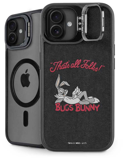 Looney Tunes Bugs Bunny Thats All Folks iPhone 16 Plus Kickstand Case