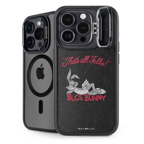 Looney Tunes Bugs Bunny Thats All Folks iPhone 16 Pro Kickstand Case