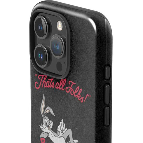 Looney Tunes Bugs Bunny Thats All Folks iPhone 16 Pro Max Impact Case