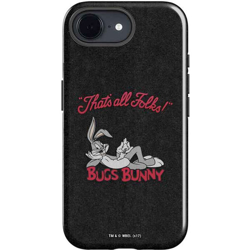 Looney Tunes Bugs Bunny Thats All Folks iPhone 16e Impact Case