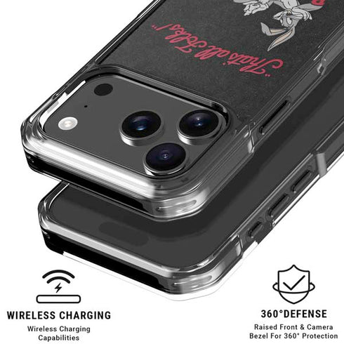 Looney Tunes Bugs Bunny Thats All Folks iPhone 18 Pro Clear Case