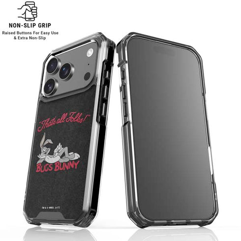 Looney Tunes Bugs Bunny Thats All Folks iPhone 18 Pro Clear Case