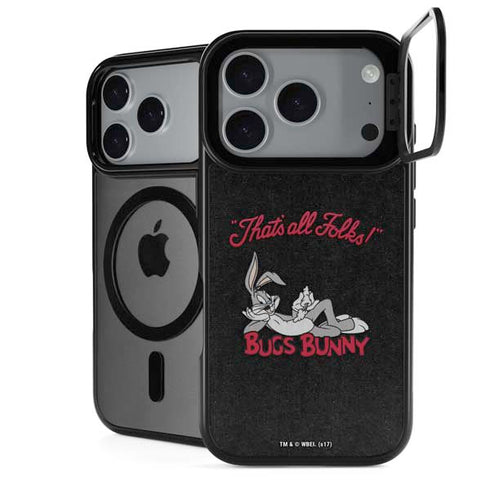 Looney Tunes Bugs Bunny Thats All Folks iPhone 18 Pro Kickstand Case